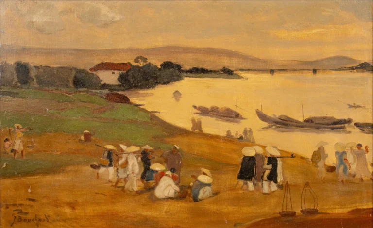 "Gathering by the River" by Jean Bouchaud