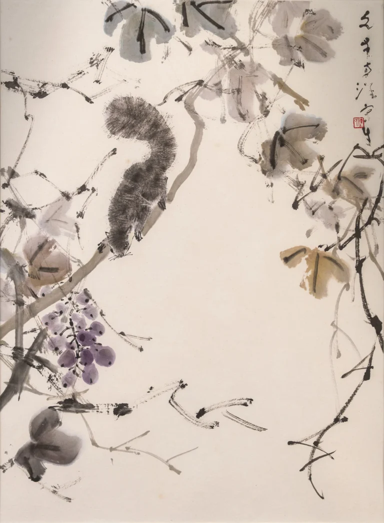 "Squirrel and Grapes" by Chen Wen Hsi
